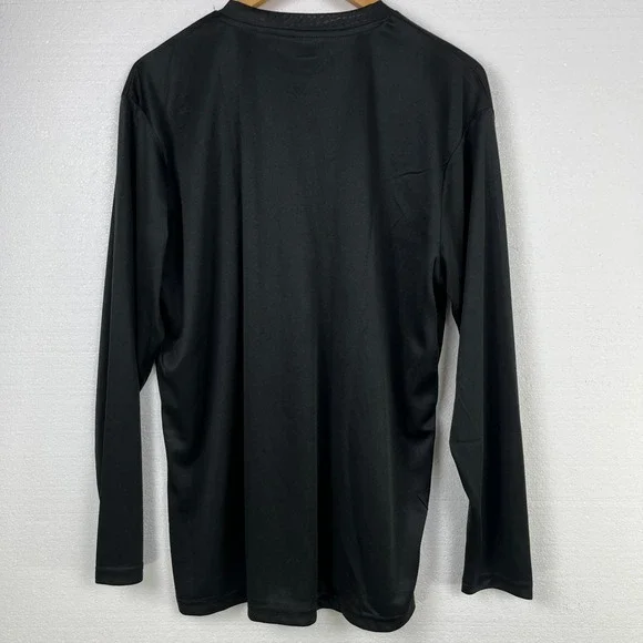 Men's L Black Long Sleeve 'Let Freedom Ring' USA Flag Liberty Bell Shirt - Picture 2 of 7